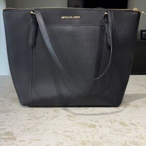 Michael Kors Black Leather Tote